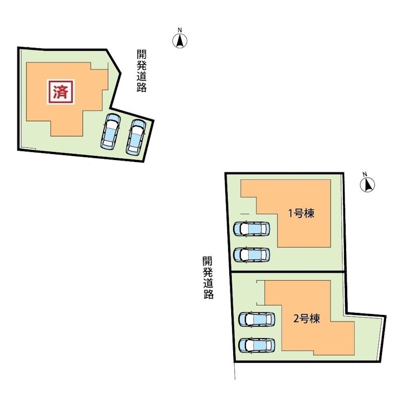 姫路市奥山　第4期　1号地 区画図