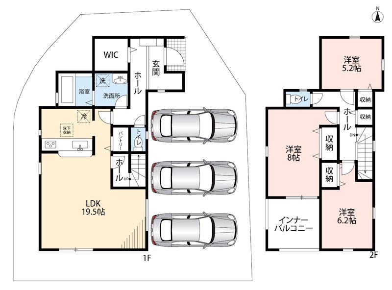 姫路市御立中　第4期　1号地 間取図・土地図