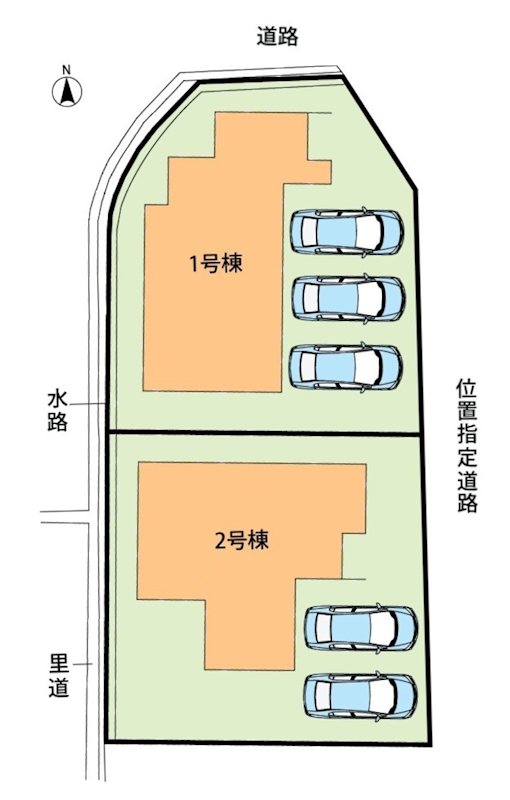 姫路市御立中　第4期　1号地 区画図