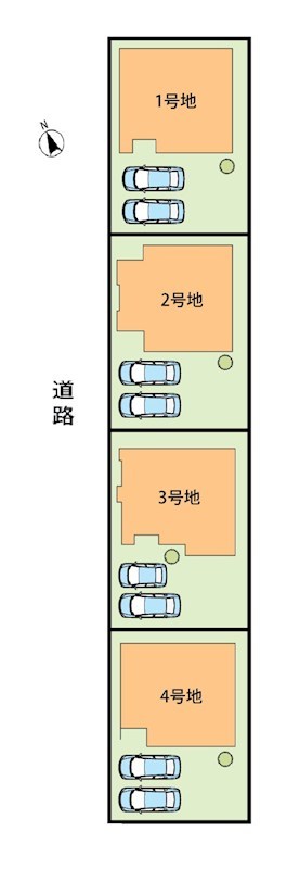 姫路市花田町小川　1号地 区画図