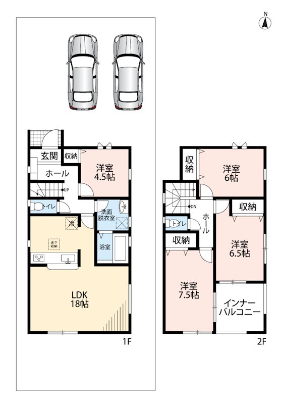赤穂市板屋町　第2期　1号地 間取図・土地図