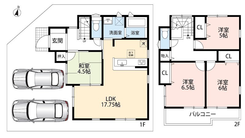 高砂市中島　第4期 間取図・土地図