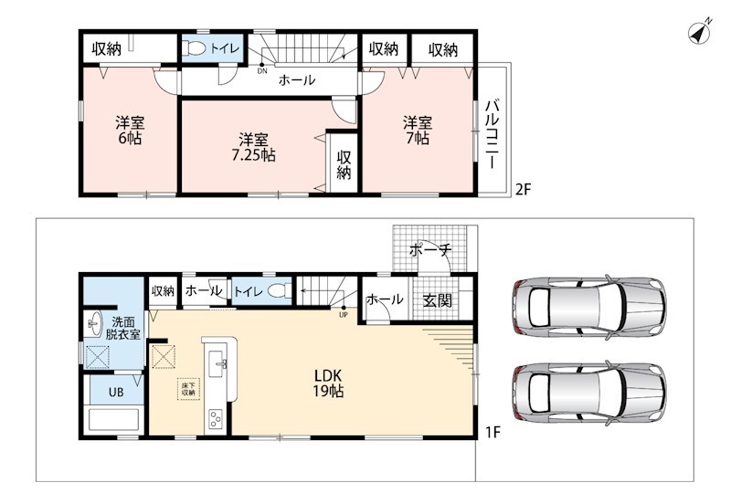 播磨町北野添　1号地  間取図・土地図