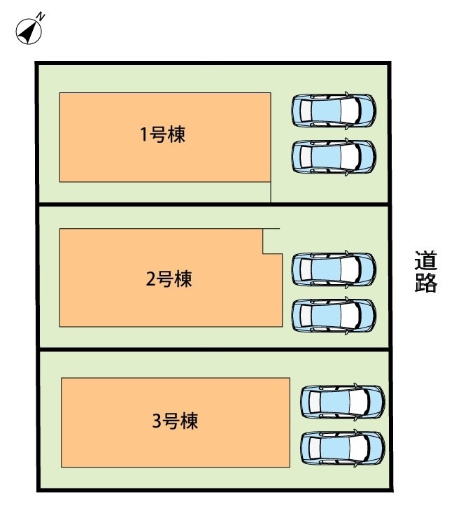 播磨町北野添　1号地  区画図