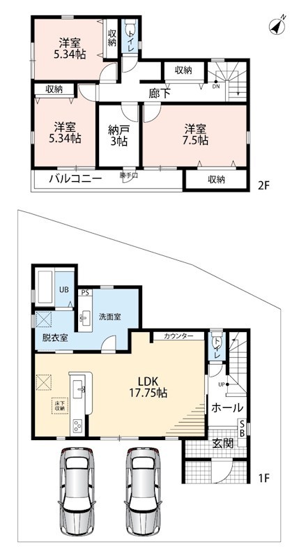 小野市神明町　第4期　3号地 間取図・土地図