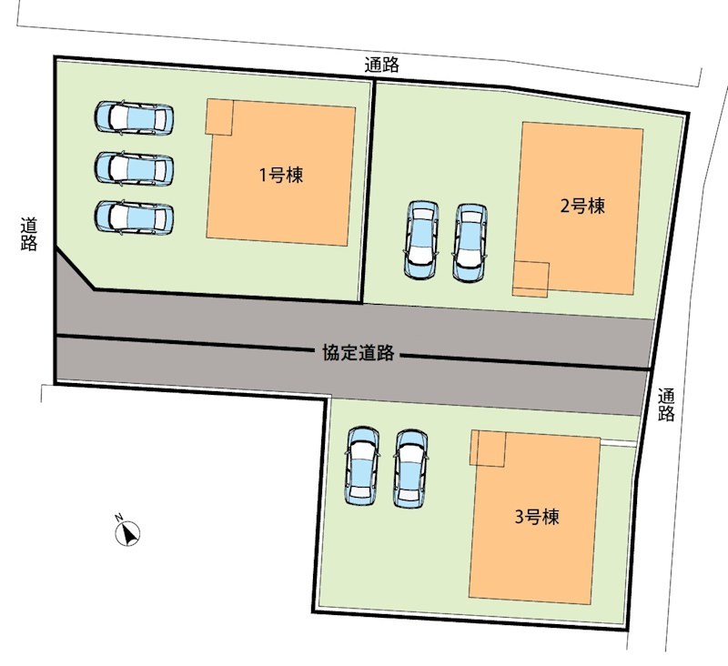洲本市上物部　第2期　2号地 区画図