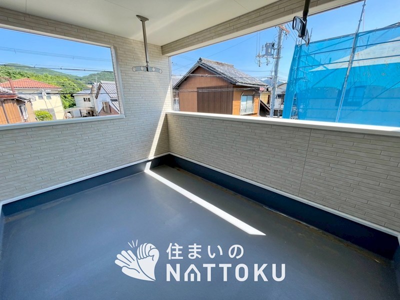 洲本市上物部　第2期　2号地 現地写真（バルコニー）