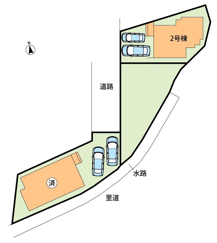 柏原市国分東条町　2号地 区画図