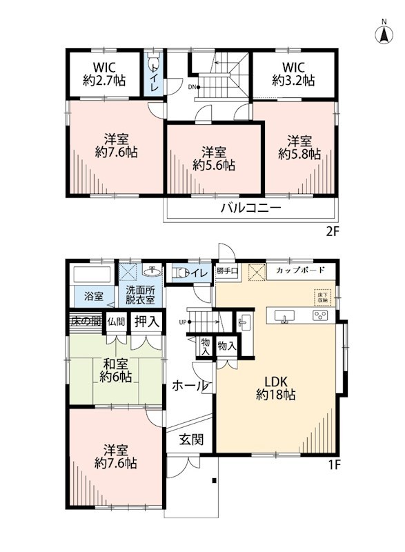 各務原市蘇原東栄町 間取図・土地図