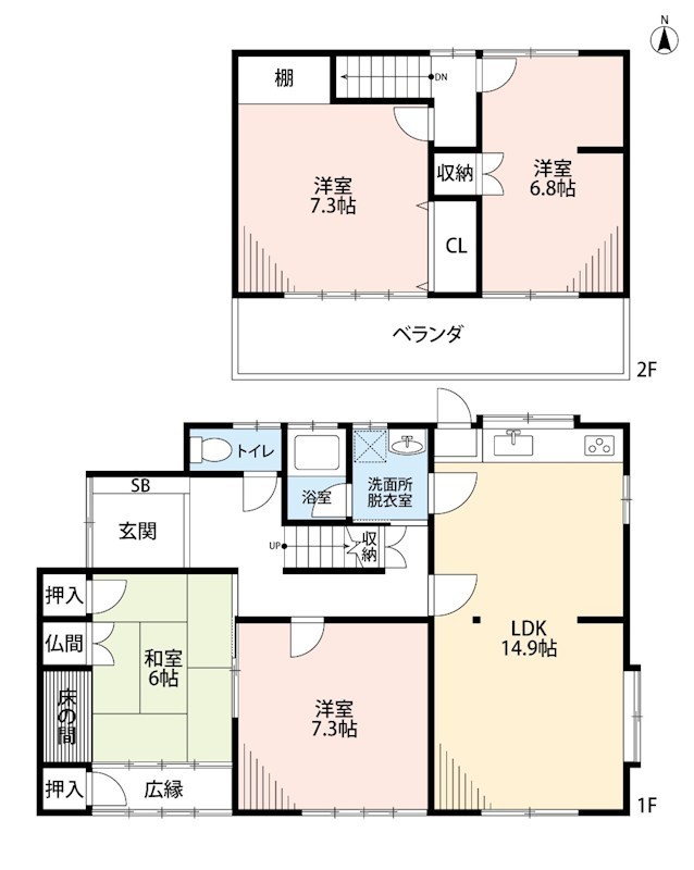 大垣市菅野 間取図・土地図