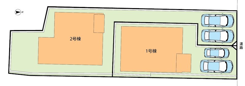 久世郡久御山町市田珠城　第1期　1号地 区画図