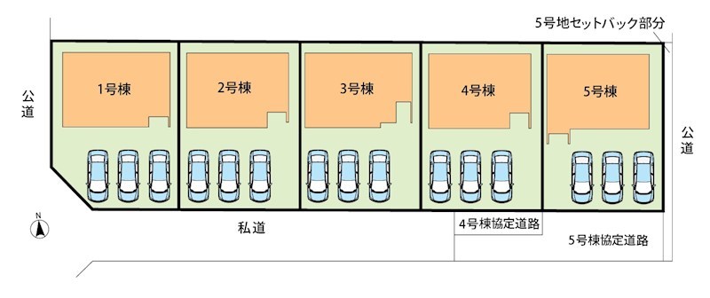 一宮市今伊勢町馬寄　第8期　2号棟 区画図