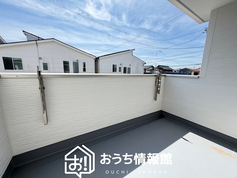 一宮市今伊勢町馬寄　第8期　2号棟 現地写真（バルコニー）