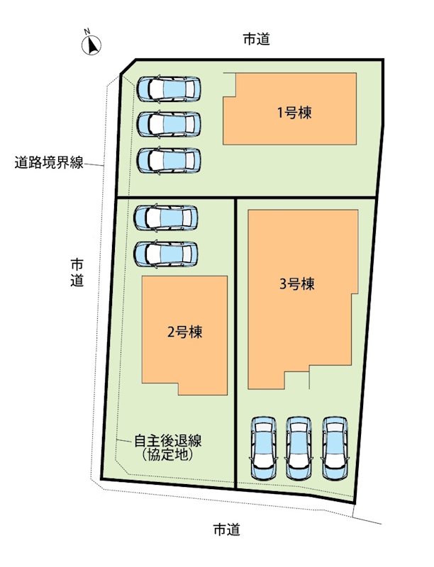 亀山市山下町　第1期　3号地 区画図