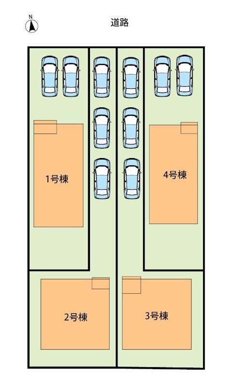 一宮市三条ヱグロ　第6期　4号地 区画図