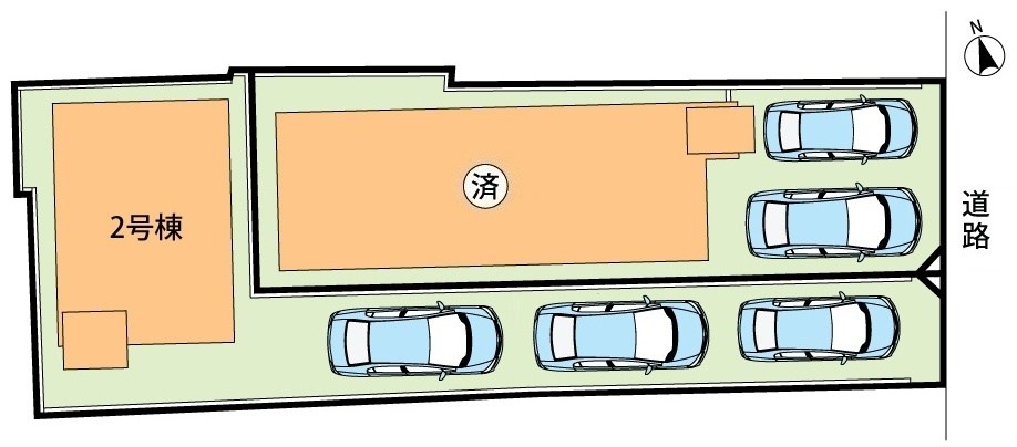 大津市長等　第1期　2号地 区画図