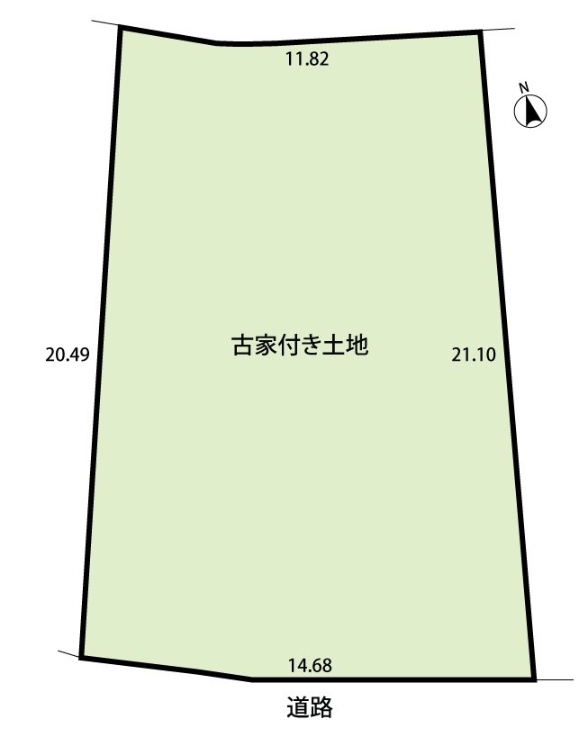 枚方市星丘 間取図・土地図
