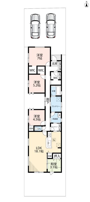 姫路市広畑区早瀬町　第3期　1号地  間取図・土地図