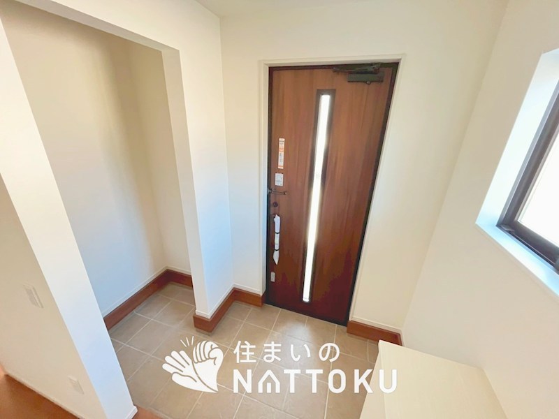 草津市上笠　第1期　1号地 現地写真（玄関）