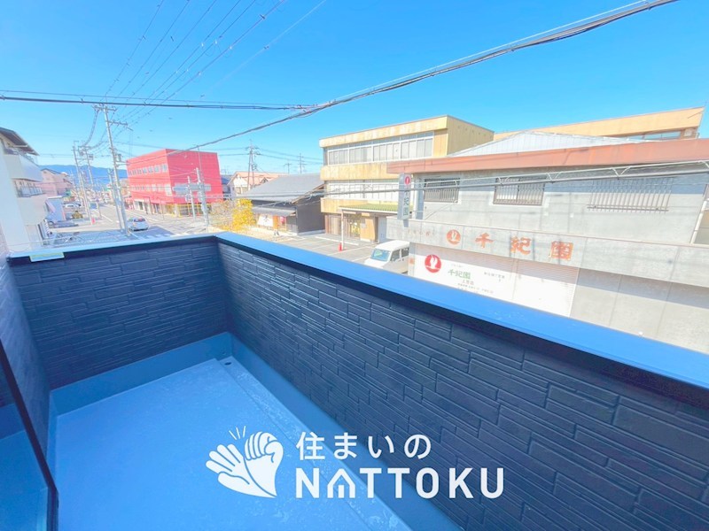 草津市上笠　第1期　1号地 現地写真（バルコニー）