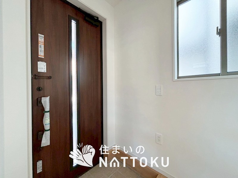 草津市上笠　第1期　2号地 現地写真（玄関）