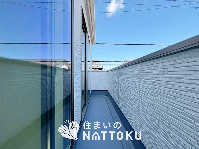 草津市上笠　第1期　2号地 現地写真（バルコニー）