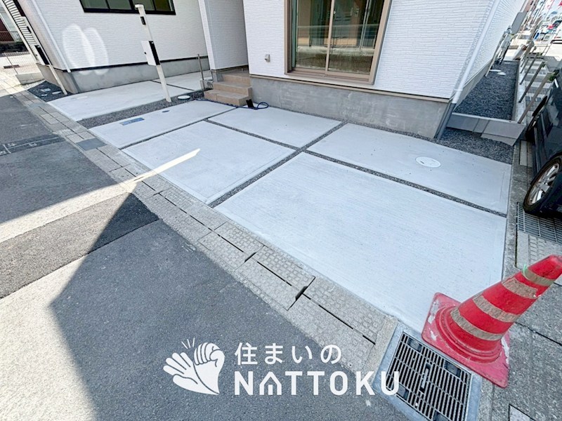 草津市上笠　第1期　2号地 現地写真（駐車場）