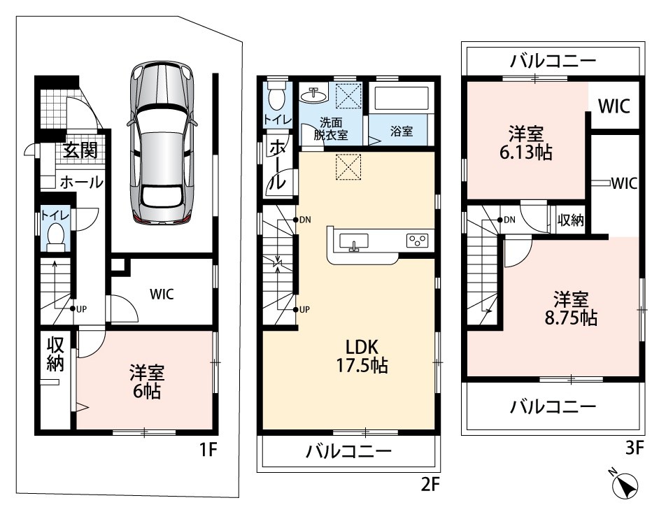 泉大津市池浦町　 間取図・土地図