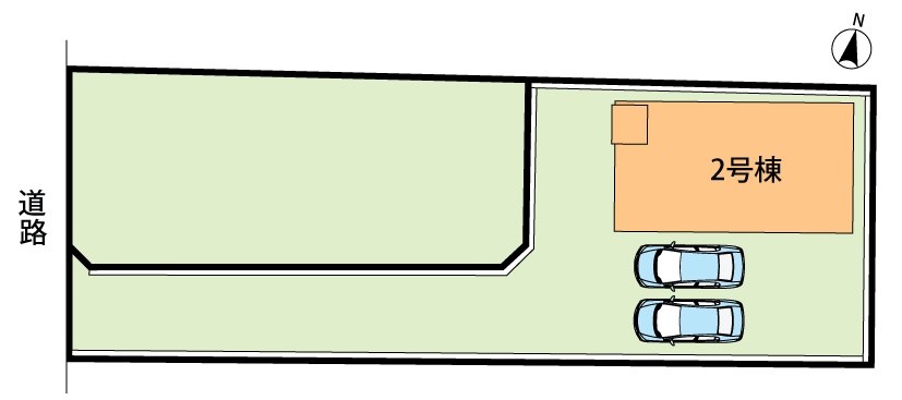 近江八幡市安土町下豊浦　第1期　2号地 区画図
