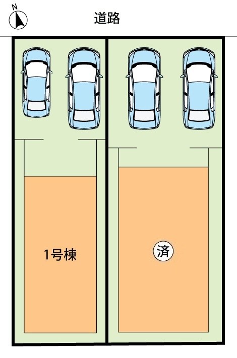 東大阪市菱屋西　1号地 区画図
