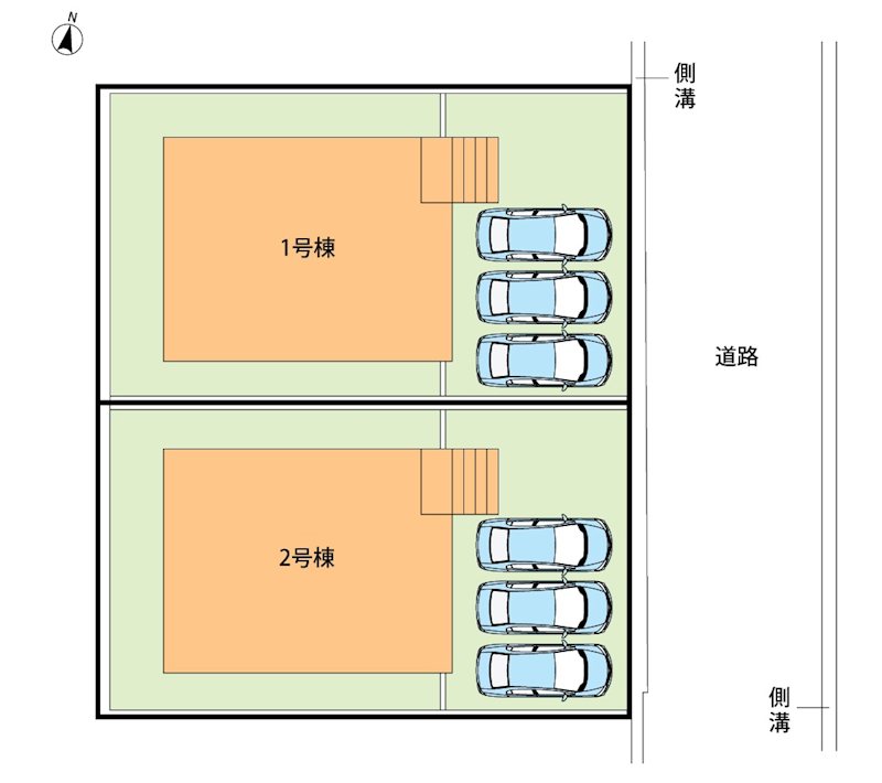 三木市緑が丘町西　第5期　1号地 区画図