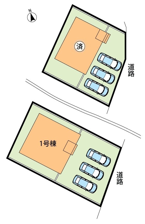 彦根市東沼波町　第6期　1号地 区画図
