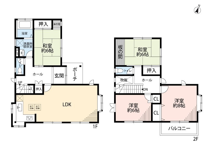 津市河辺町　 間取図・土地図