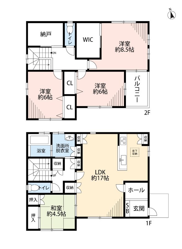 四日市市東坂部町　 間取図・土地図