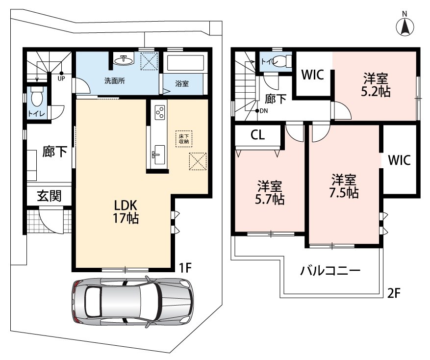 豊中市桜の町　第6期　 間取図・土地図