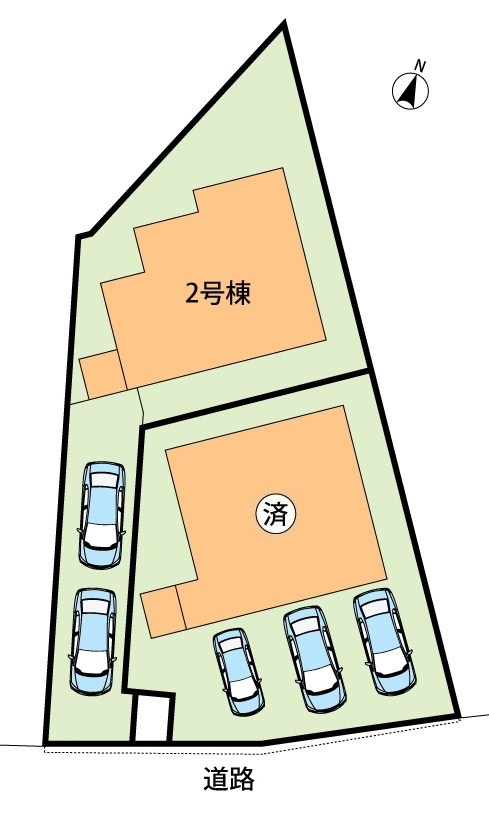 相楽郡精華町菱田東川原　2号地 区画図