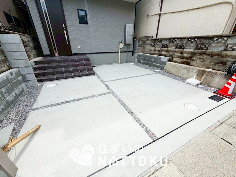 城陽市寺田水度坂 現地写真（駐車場）