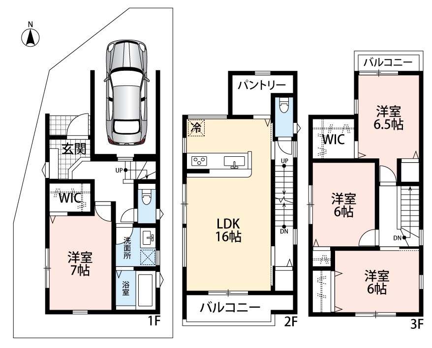 寝屋川市楠根北町　第1期　 間取図・土地図