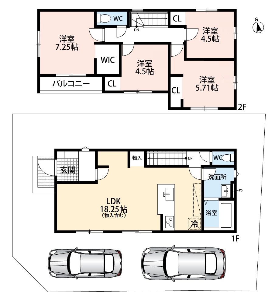 寝屋川市成田東町　第1期　 間取図・土地図