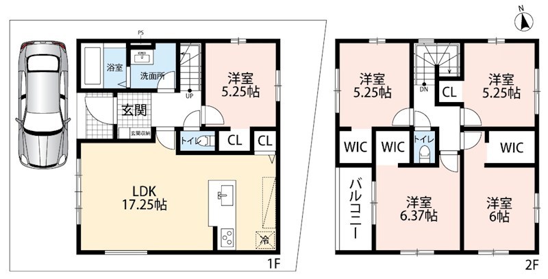 羽曳野市碓井　第1期 間取図・土地図