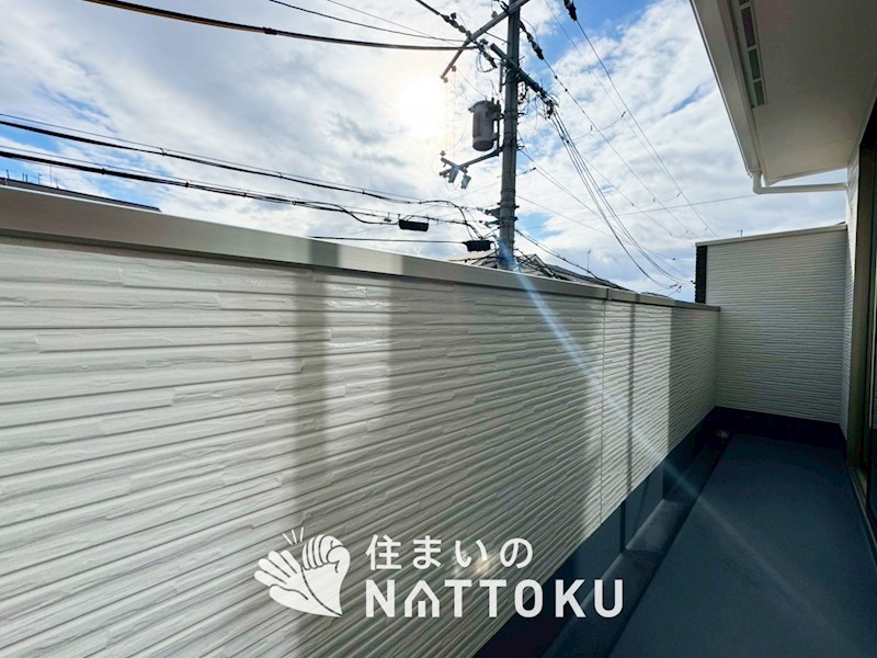 京都市伏見区醍醐新開　第1期　2号地 現地写真（バルコニー）