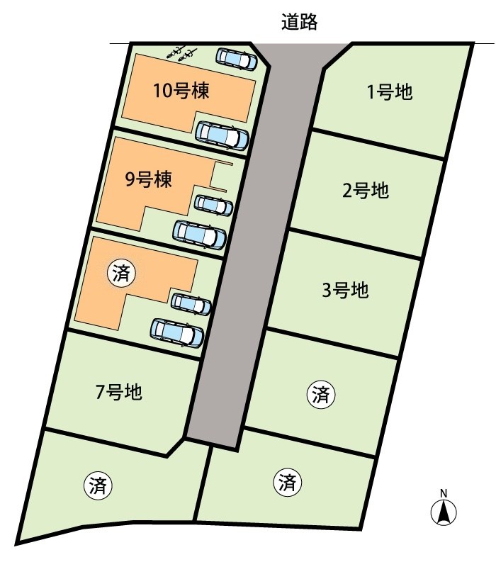 泉佐野市長滝　第1期　9号地 区画図