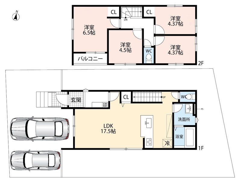 京都市左京区岩倉花園町　第8期 間取図・土地図