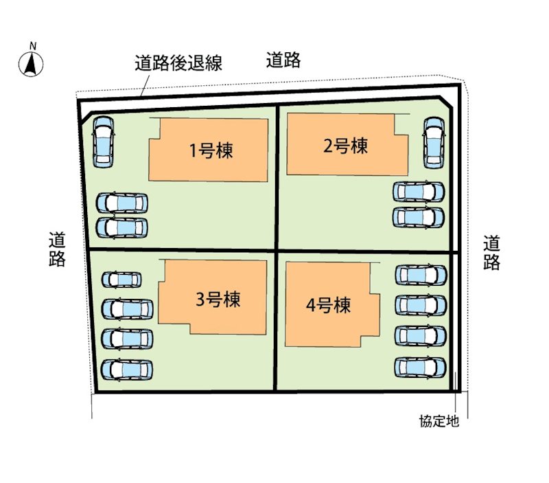 津市藤方　第1期　1号棟 区画図