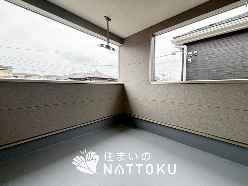 野洲市上屋　第2期　3号地 現地写真（バルコニー）