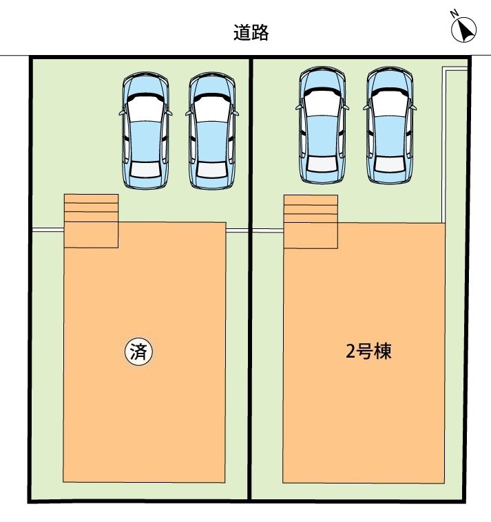 高槻市安岡寺町　第2期　2号地 区画図