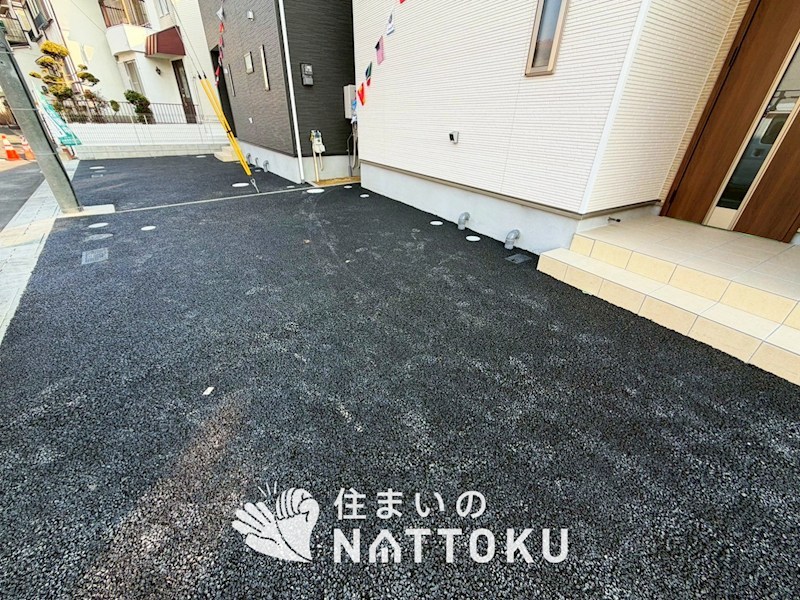 八幡市橋本尻江　第1期　4号地 現地写真（駐車場）