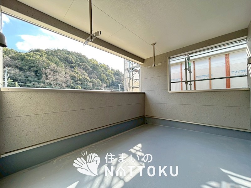 八幡市橋本尻江　第1期　7号地 現地写真（バルコニー）