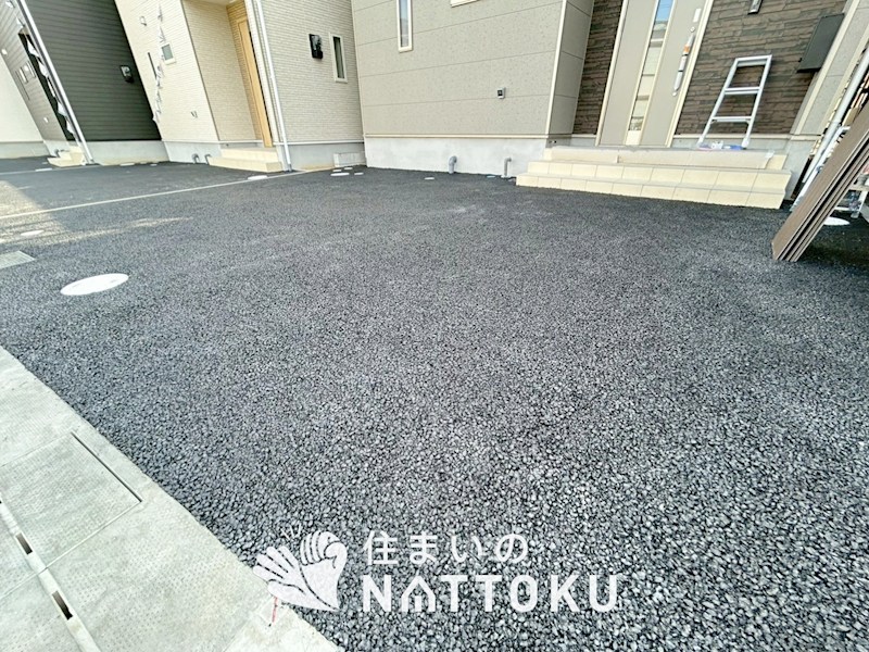 八幡市橋本尻江　第1期　7号地 現地写真（駐車場）