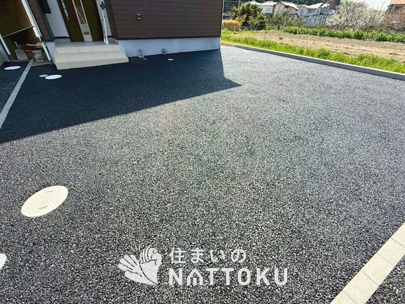 八幡市橋本尻江　第1期　8号地 現地写真（駐車場）